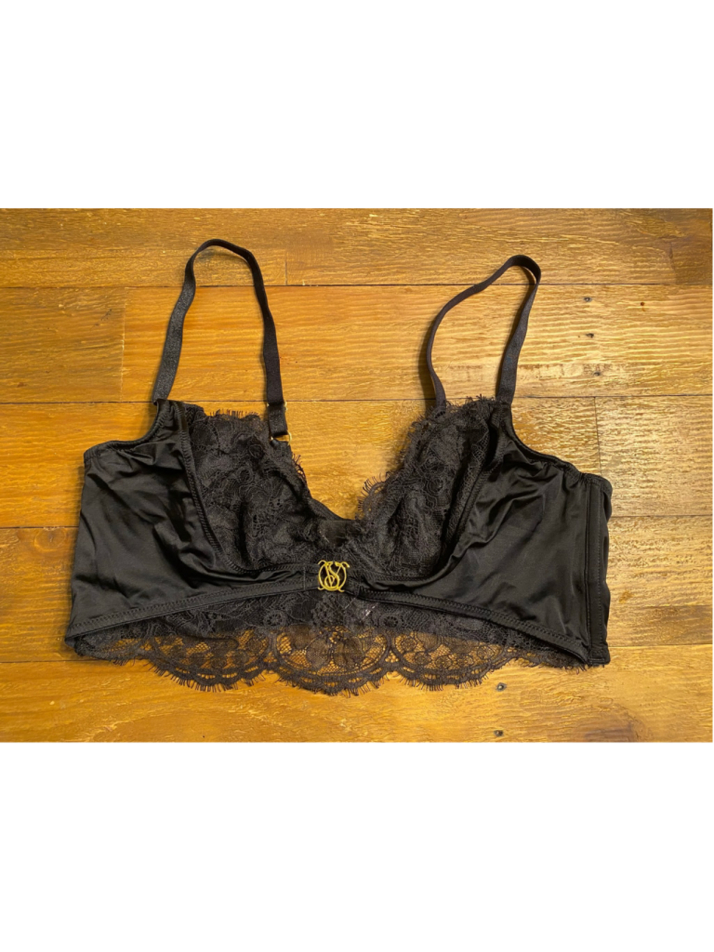 Victoria's Secret Large So Obsessed Lace Bra lingerie Bralette Black